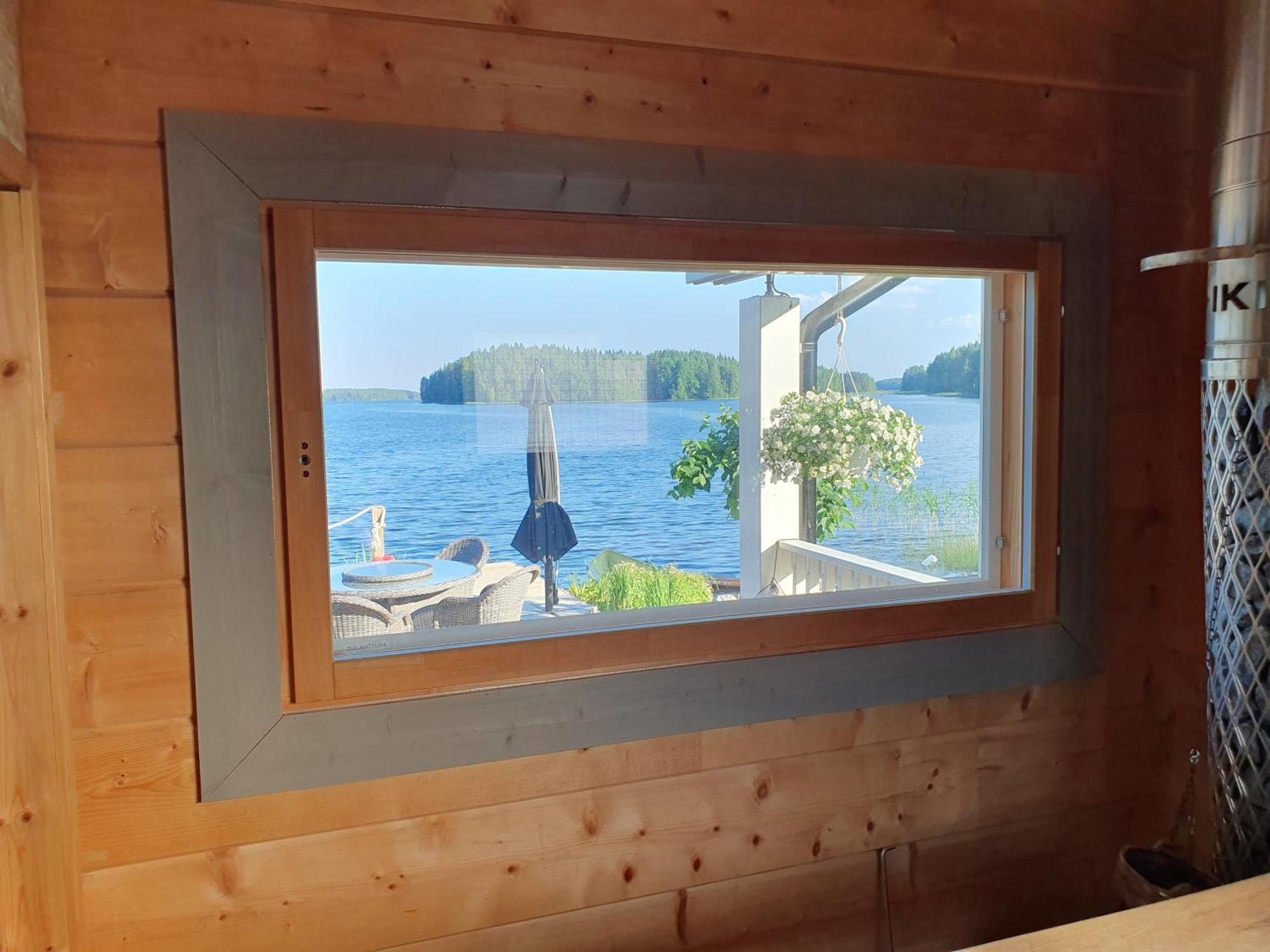 Stunning Log Cabin 45M2 On The Shore Of Kallavesi. Kuopio Eksteriør billede
